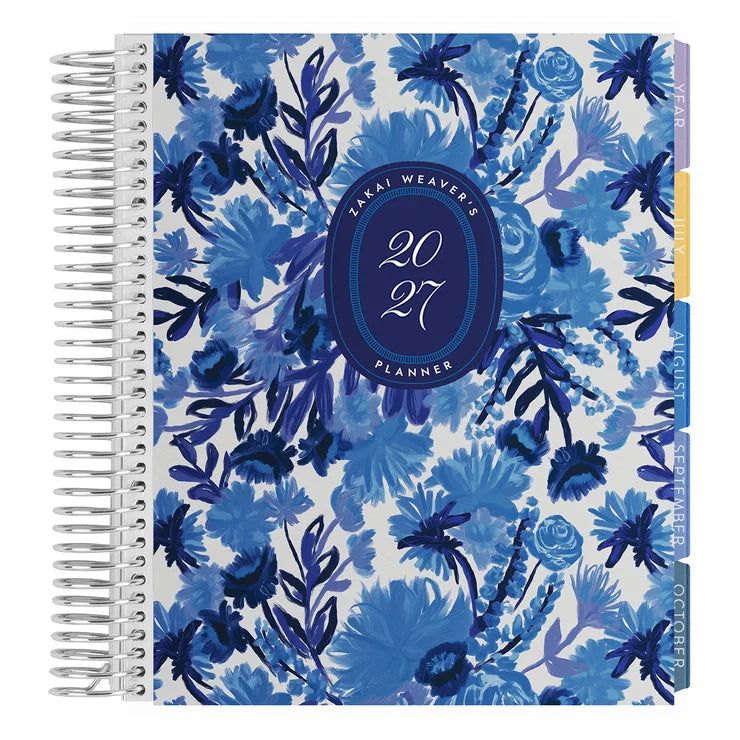 **SPECIAL ORDER** Legacy Indigo Blooms Monthly Planner - Jan '27 to Dec '27