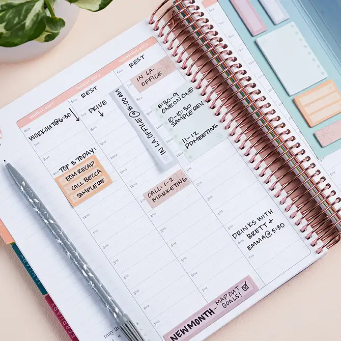 Hourly LifePlanner™ Pastel Sticky Notes Pack