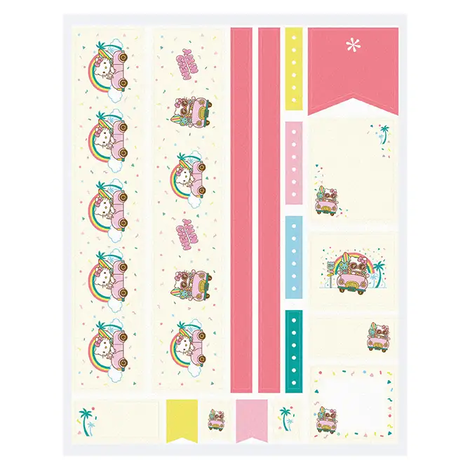 Hello Kitty Cruisin Sticker Sheet