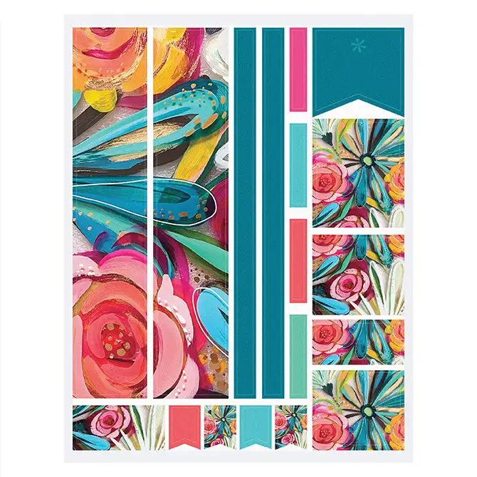 EttaVee Brilliant Blooms Sticker Sheet