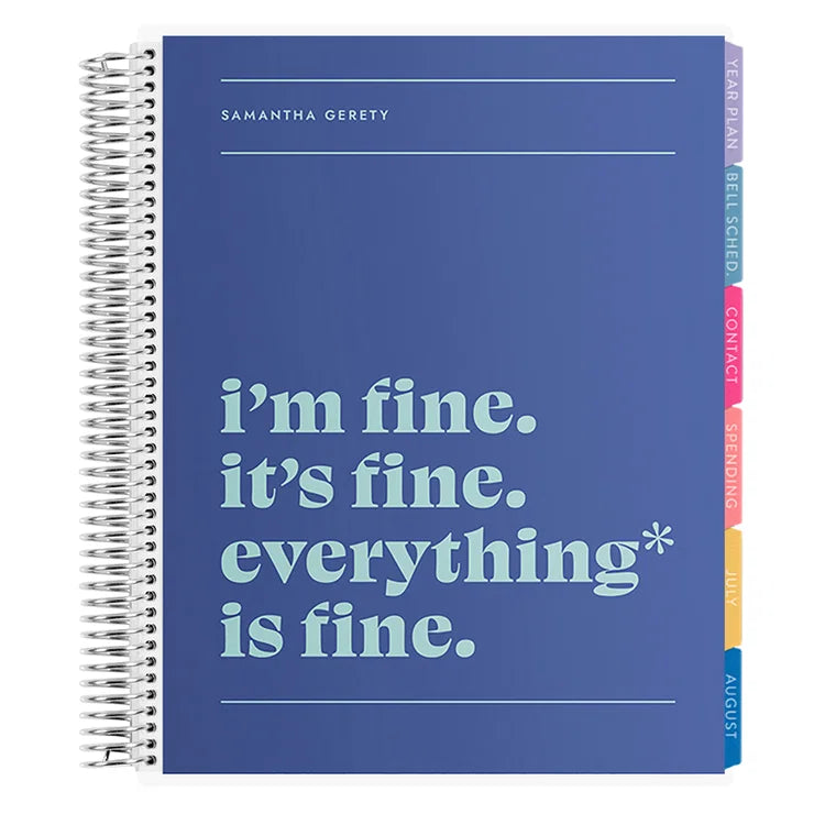 **SPECIAL ORDER**Legacy Fine Horizontal Teacher Lesson Planner - Jan '27 to Dec '27