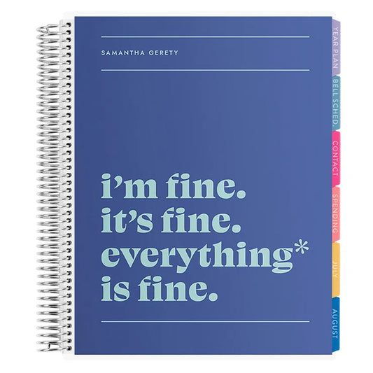**SPECIAL ORDER**Legacy Fine Horizontal Teacher Lesson Planner - Jan '27 to Dec '27