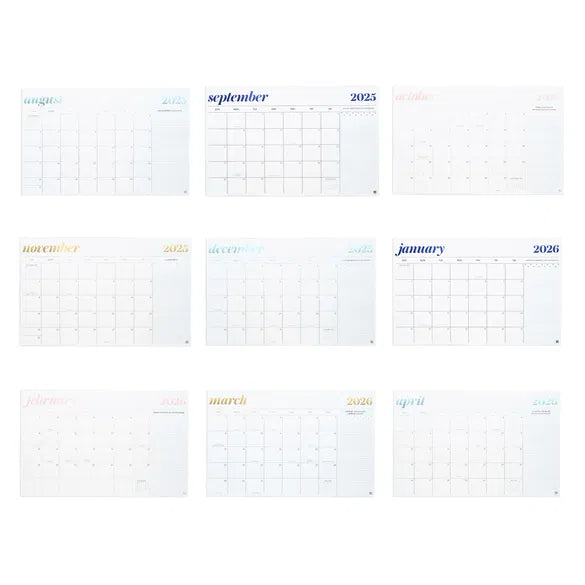 Metallic Monthly Deskpad