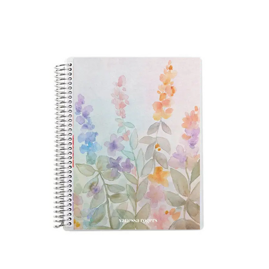 Coiled Watercolour Meadows A5 Notebook