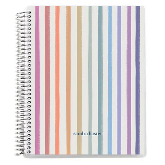 7X9 Watercolour Stripes Notebook