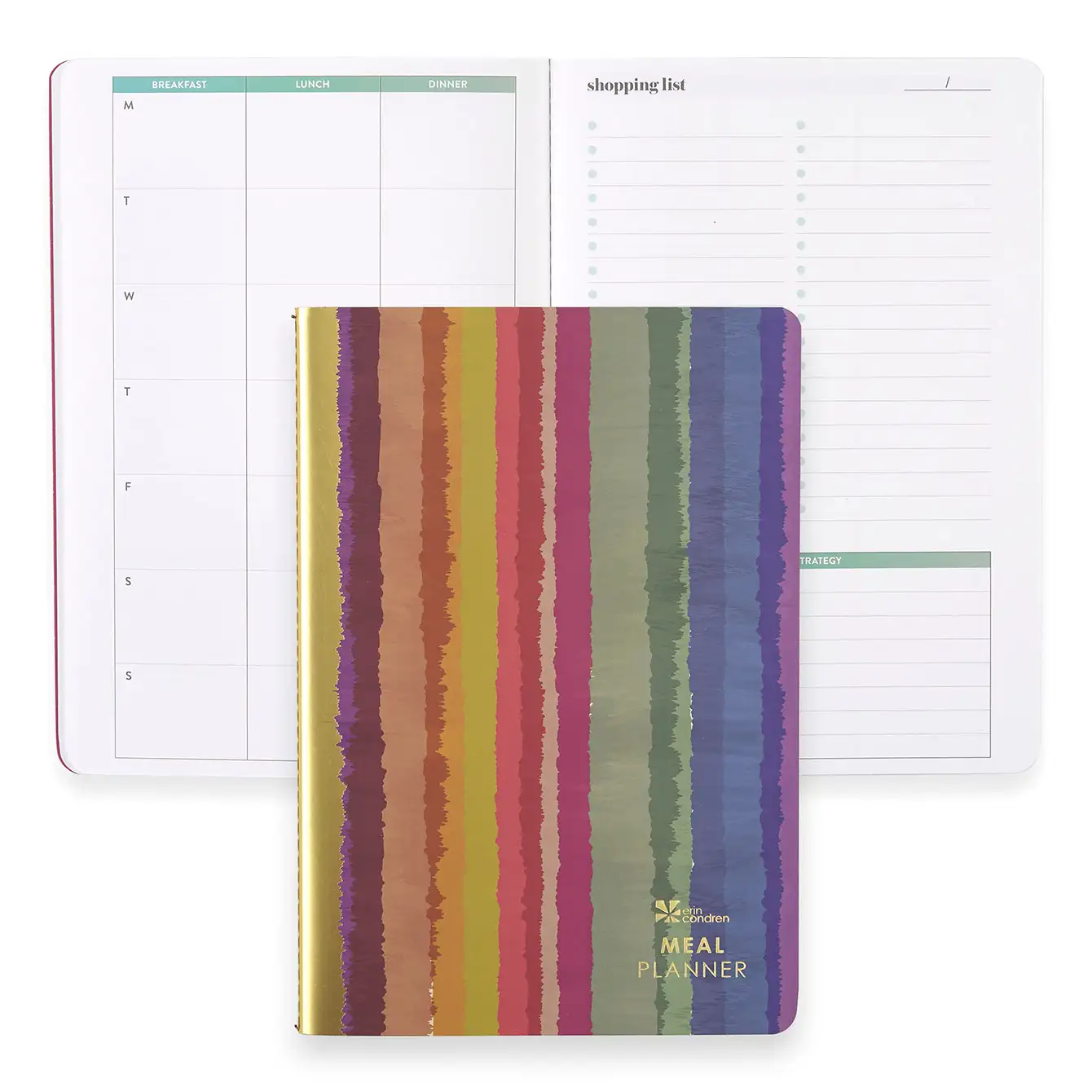 Tie Dye Stripes PetitePlanner Meal Planner NEW