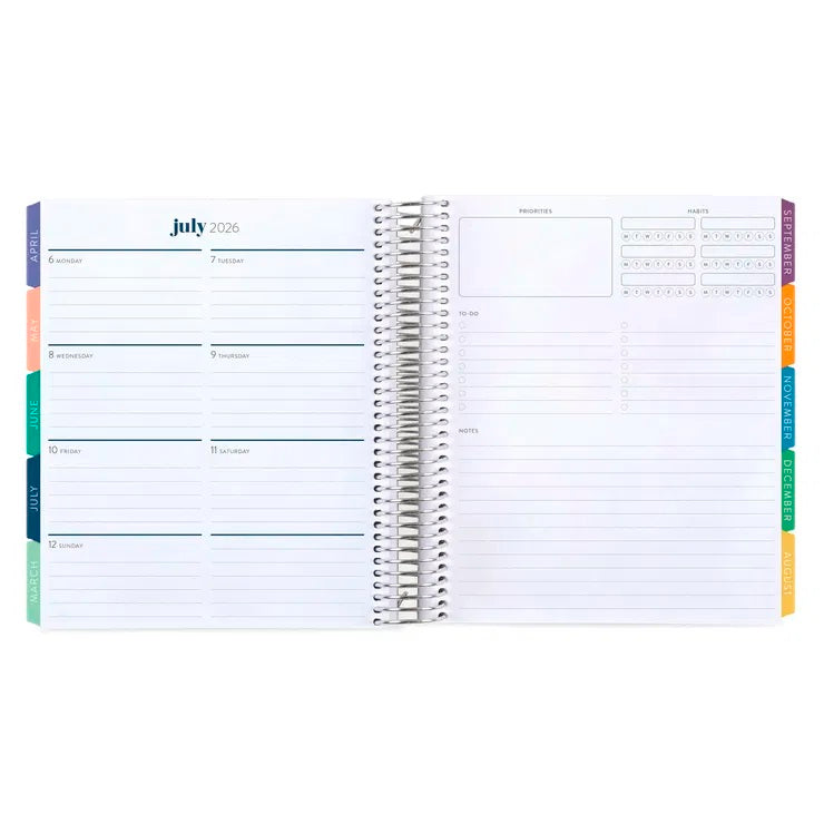 Minimal LifePlanner™ Spread Layout Option [Hexagon Interior]