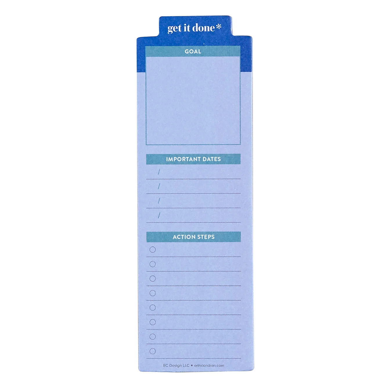 Goal Setting Bookmark Sticky Notes