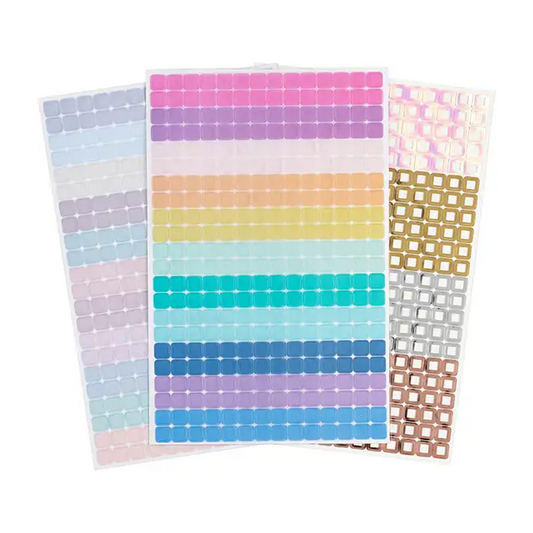 Multi-Coloured Squares Sticker Pack