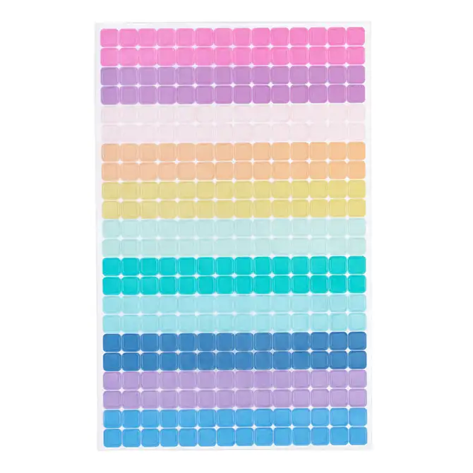 Multi-Coloured Squares Sticker Pack