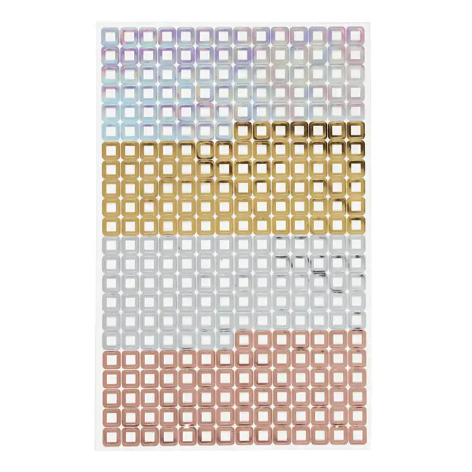 Multi-Coloured Squares Sticker Pack