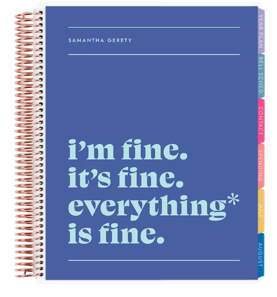 **SPECIAL ORDER**Legacy Fine Horizontal Teacher Lesson Planner - Jan '27 to Dec '27