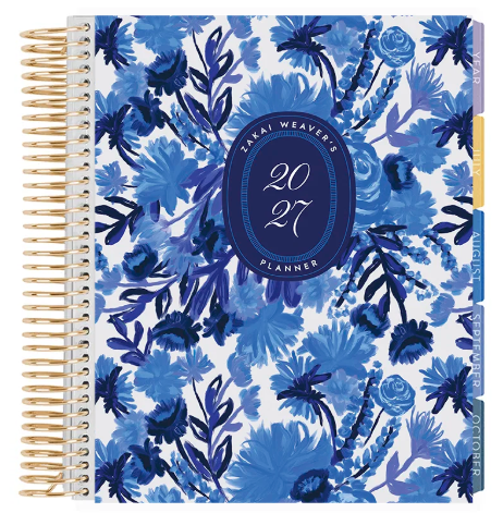**SPECIAL ORDER** Legacy Indigo Blooms Monthly Planner - Jan '27 to Dec '27