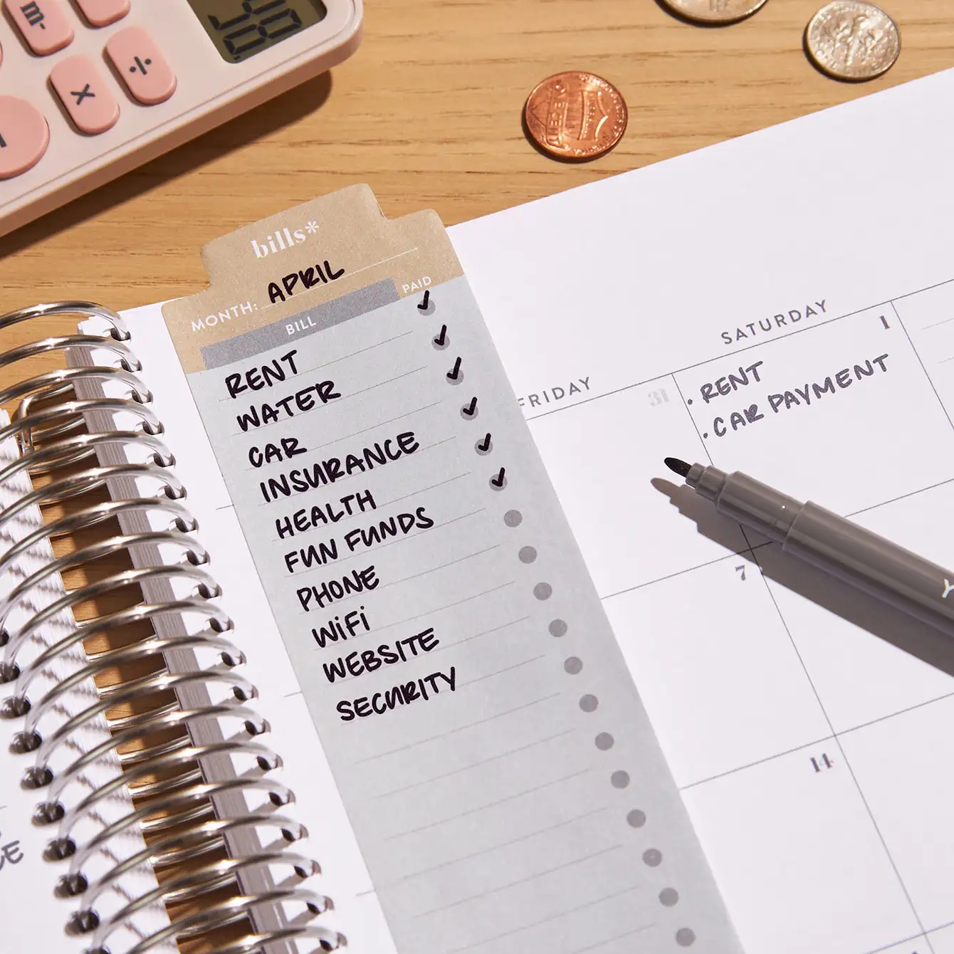 Budget Bookmark Sticky Notes