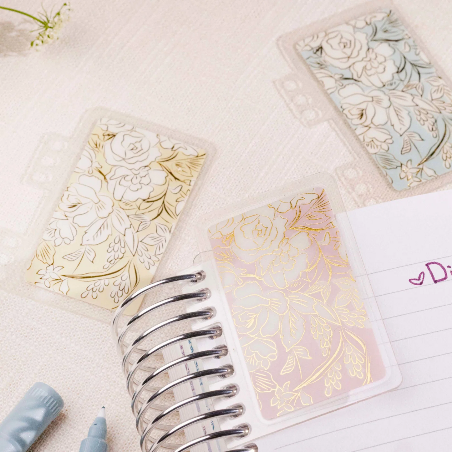 Toile Mini Snap-in Bookmark Trio