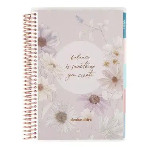 Guided Journal - A5 Daily Wellness Planner - Wild Flowers