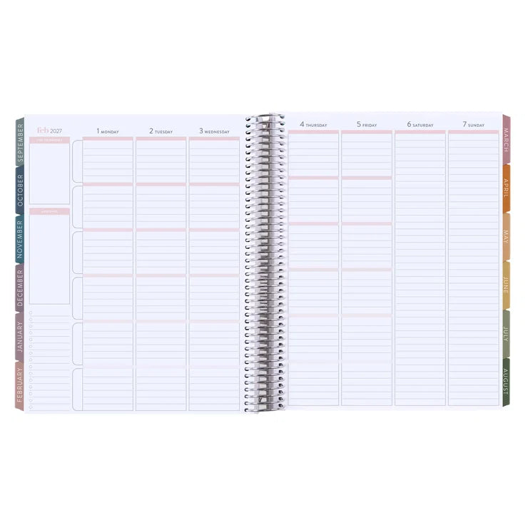 **SPECIAL ORDER** Toile Fine Vertical Teacher Lesson Planner- Jan '27 to Dec '27
