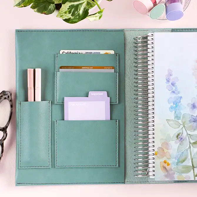 Sage Vegan Leather Folio