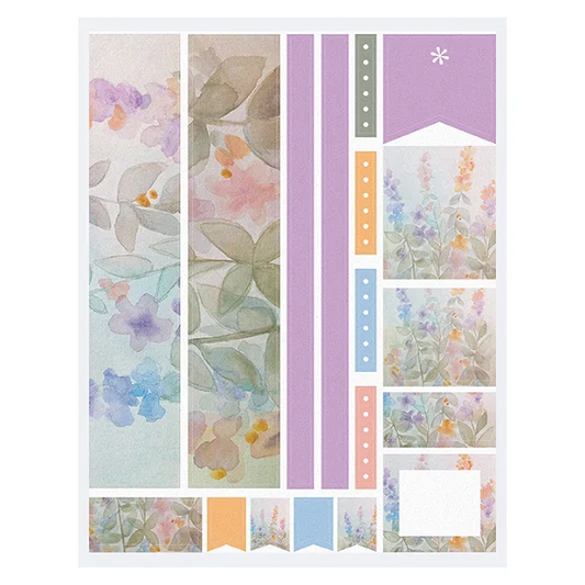 Watercolour Meadow Sticker Sheet