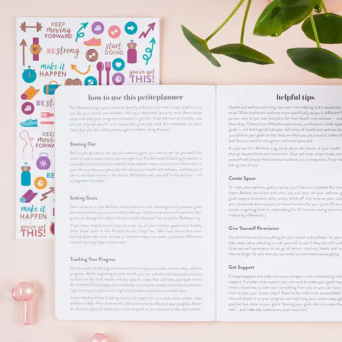 Colourblends Shore PetitePlanner Wellness Log