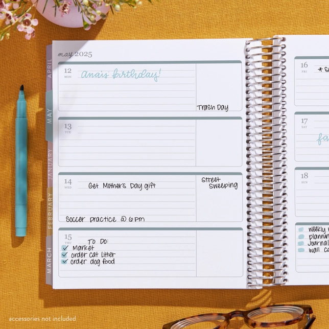 **SPECIAL ORDER** Bold Blooms Horizontal LifePlanner™ - Jan '25 - Dec '25