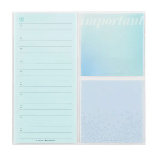 Reusable Sticky Notes - Daily Priorities - Blue