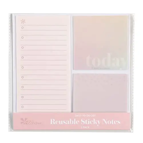 Reusable Sticky Notes - Daily To Do List - Pink