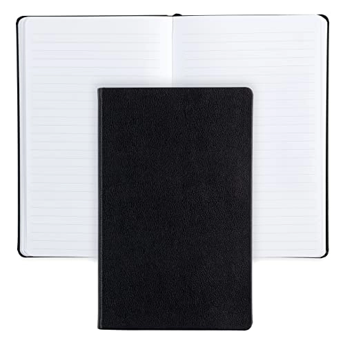 5x8 Focused Softbound Notebook - Black, Lined