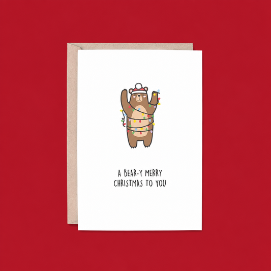 A Bear-Y Merry Christmas to You Christmas Card