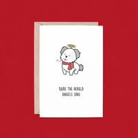 Bark the Herald Angels Sing Christmas Card