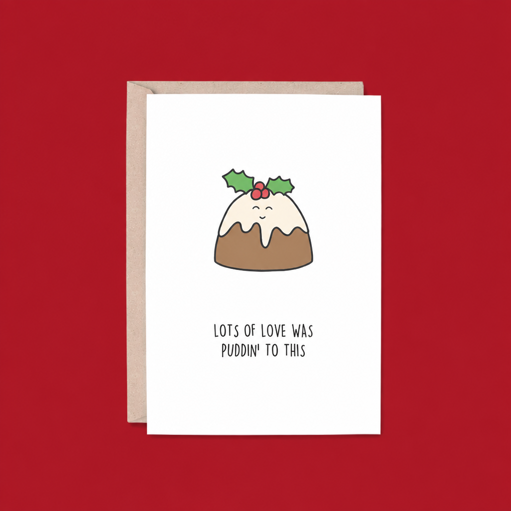 Love Puddin' to This Christmas Card