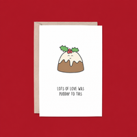 Love Puddin' to This Christmas Card