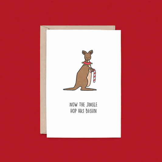 Now the Jingle Hop Has Begun Christmas Card