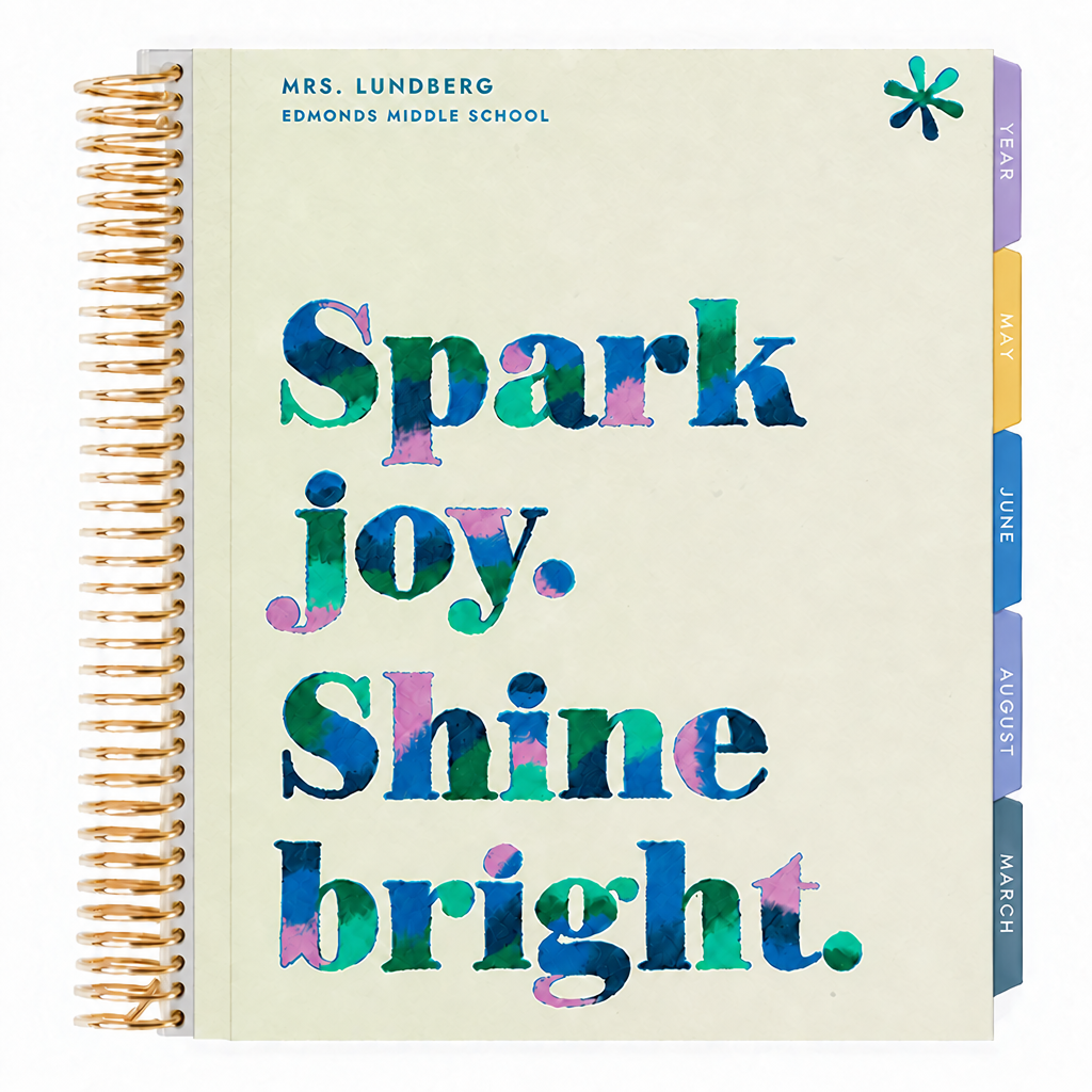 Legacy Chromatic Inspiration Joy Hourly LifePlanner™ - Gold Coil