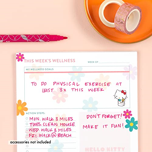 Hello Kitty Wellness Notepad NEW