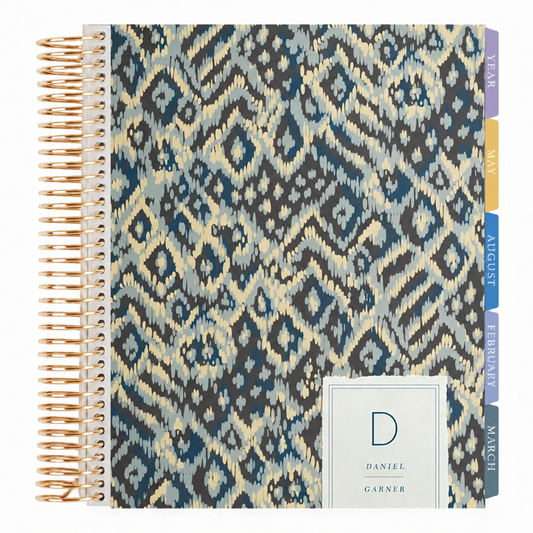 **SPECIAL ORDER** Legacy Diamond Ikat Vertical Planner - Jan '27 to Dec '27