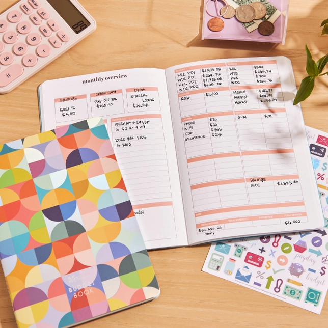 Budget Book Petite Planner - Abstract Circles