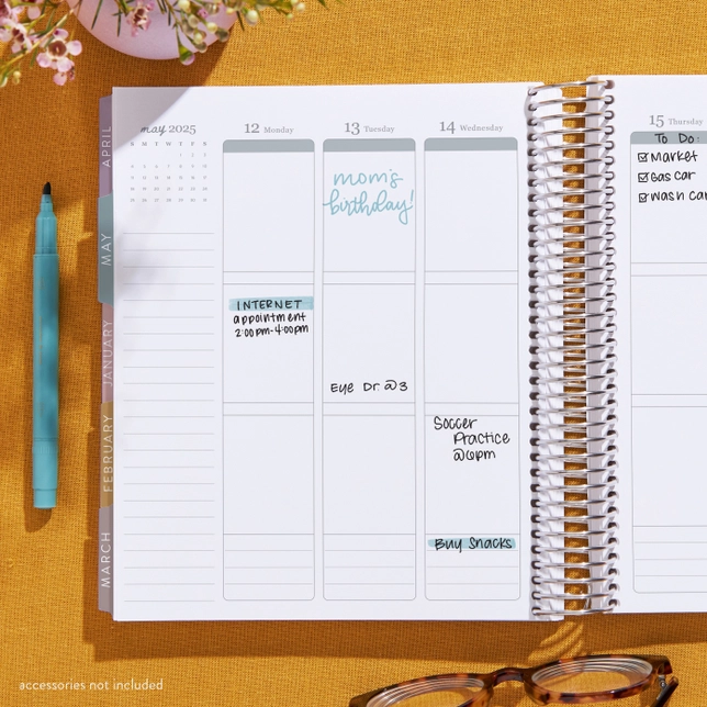 **SPECIAL ORDER** Bold Blooms Vertical LifePlanner™ - Jan '25 - Dec '25