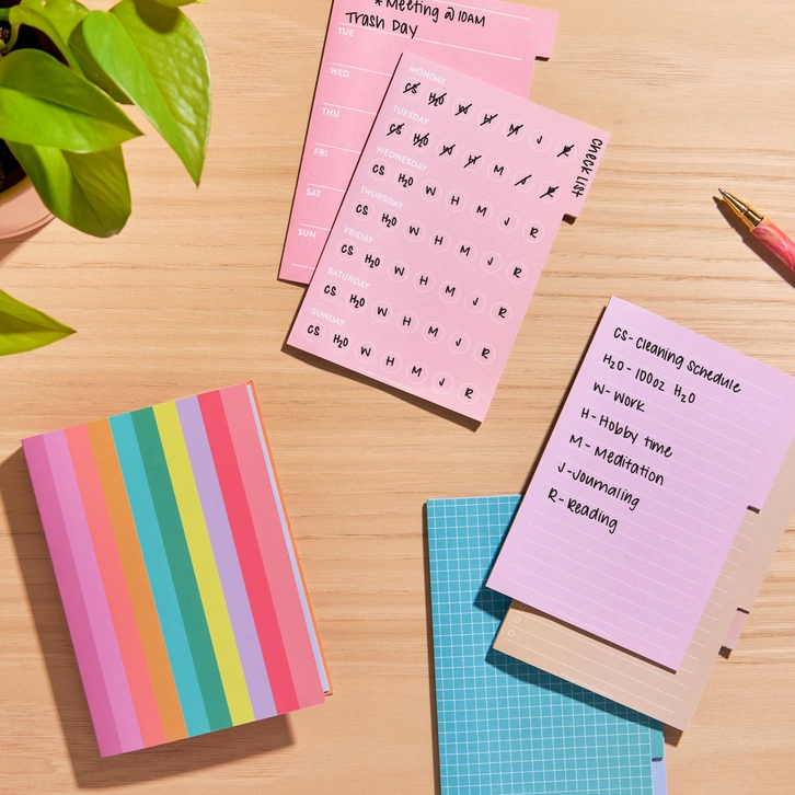 Functional Tabbed Sticky Notes Booklet