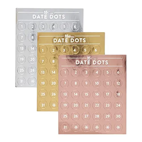 Date Dots - Mixed Metallic