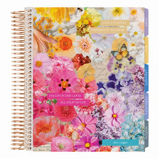 **SPECIAL ORDER** Legacy Floral Collage Vertical Planner - Jan '27 to Dec '27