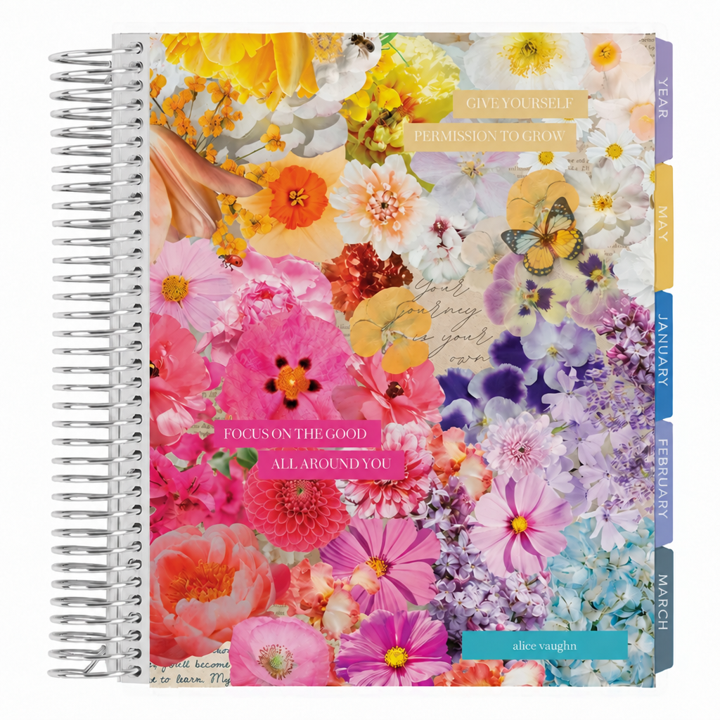 **SPECIAL ORDER** Legacy Floral Collage Vertical Planner - Jan '27 to Dec '27