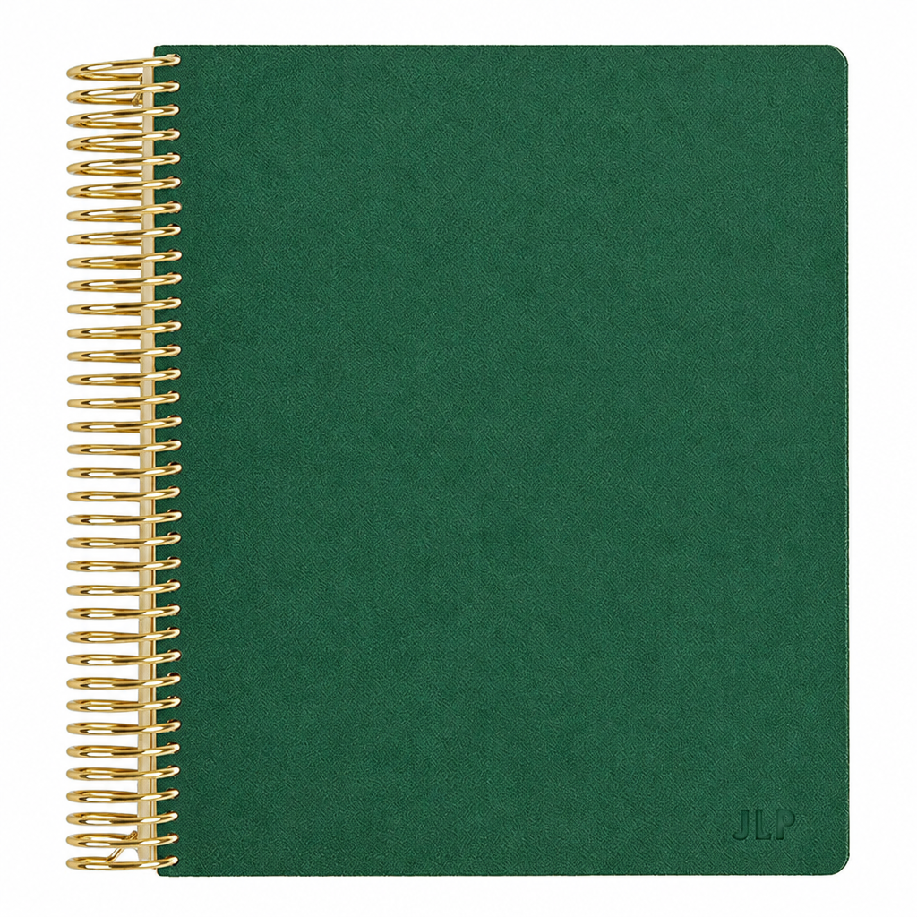 **SPECIAL ORDER** Legacy Forest Green Snap-In Vegan Leather Monthly Planner Jan '27 to Dec '27