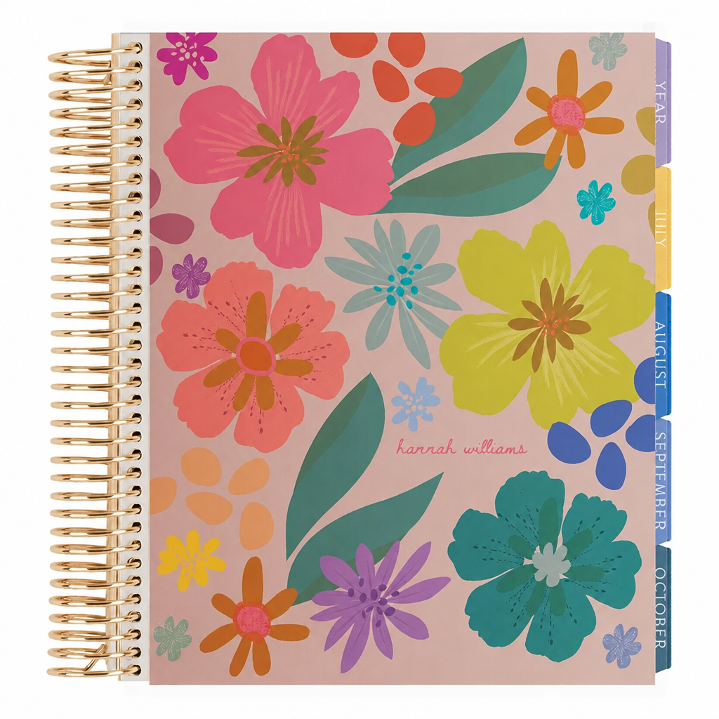 **SPECIAL ORDER** Toile Popping Petals Monthly Planner - Jan '27 to Dec '27