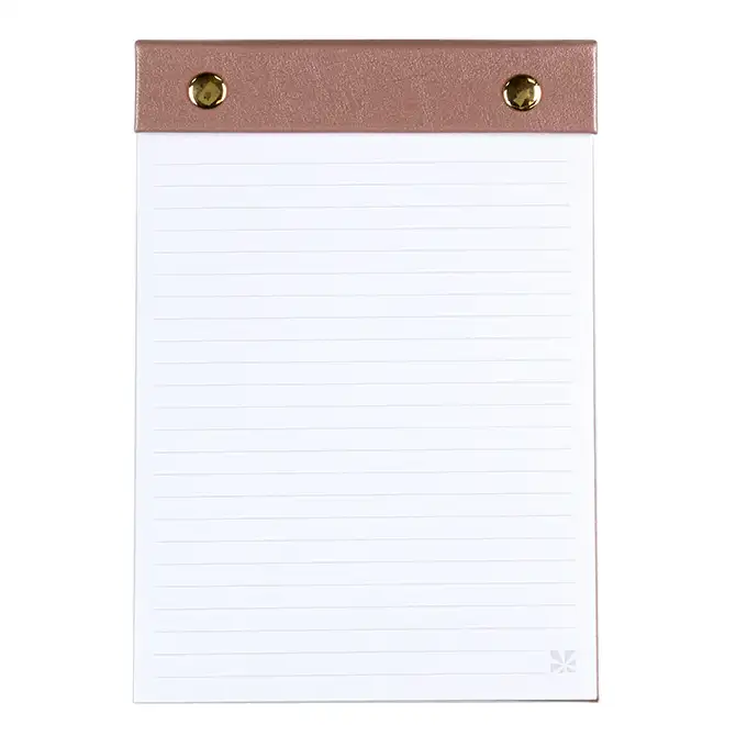 Rose Gold Refillable Note pad Holder Set