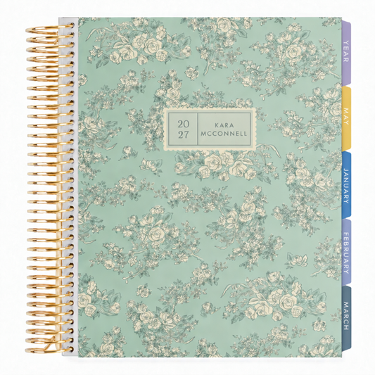 **SPECIAL ORDER** Minimal Wallpaper Mist Vertical Planner - Jan '27 to Dec '27