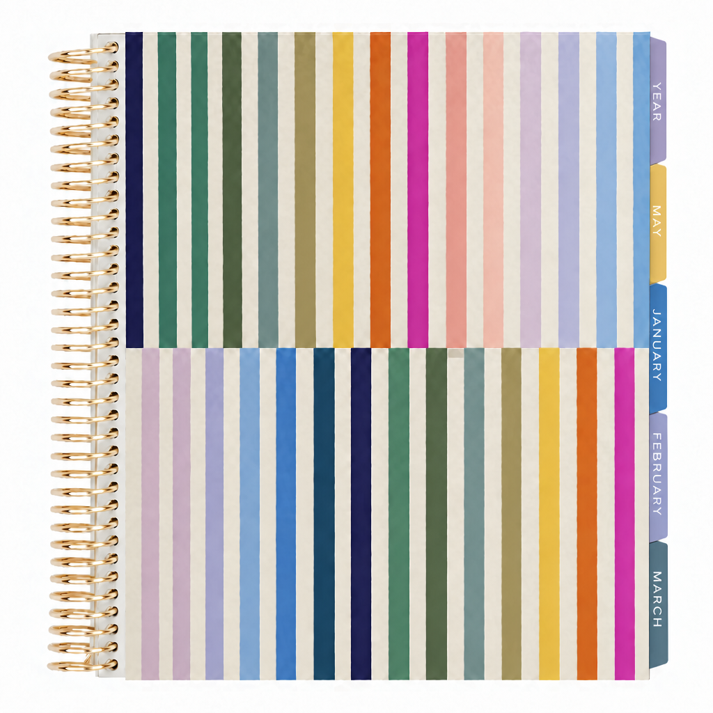 **SPECIAL ORDER** Legacy Hourly Vertical Stripe Hourly LifePlanner™ - Jan '27 to Dec '27
