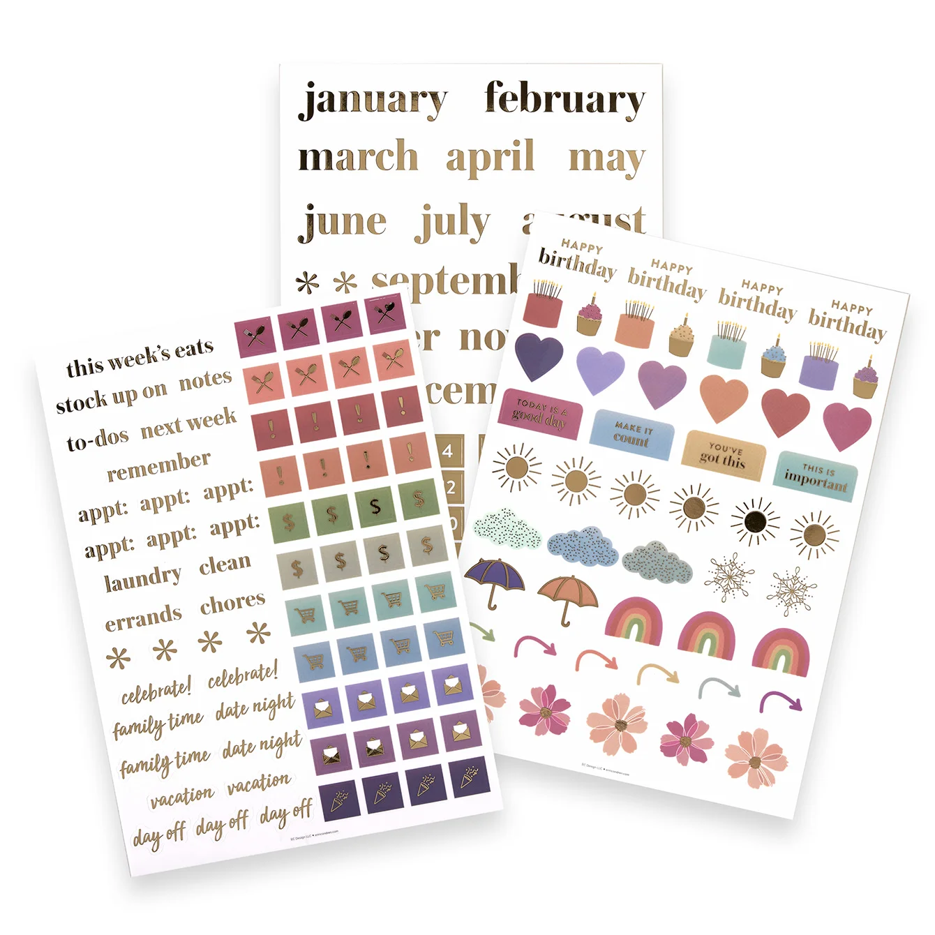 Acrylic Wall Calendar Clings