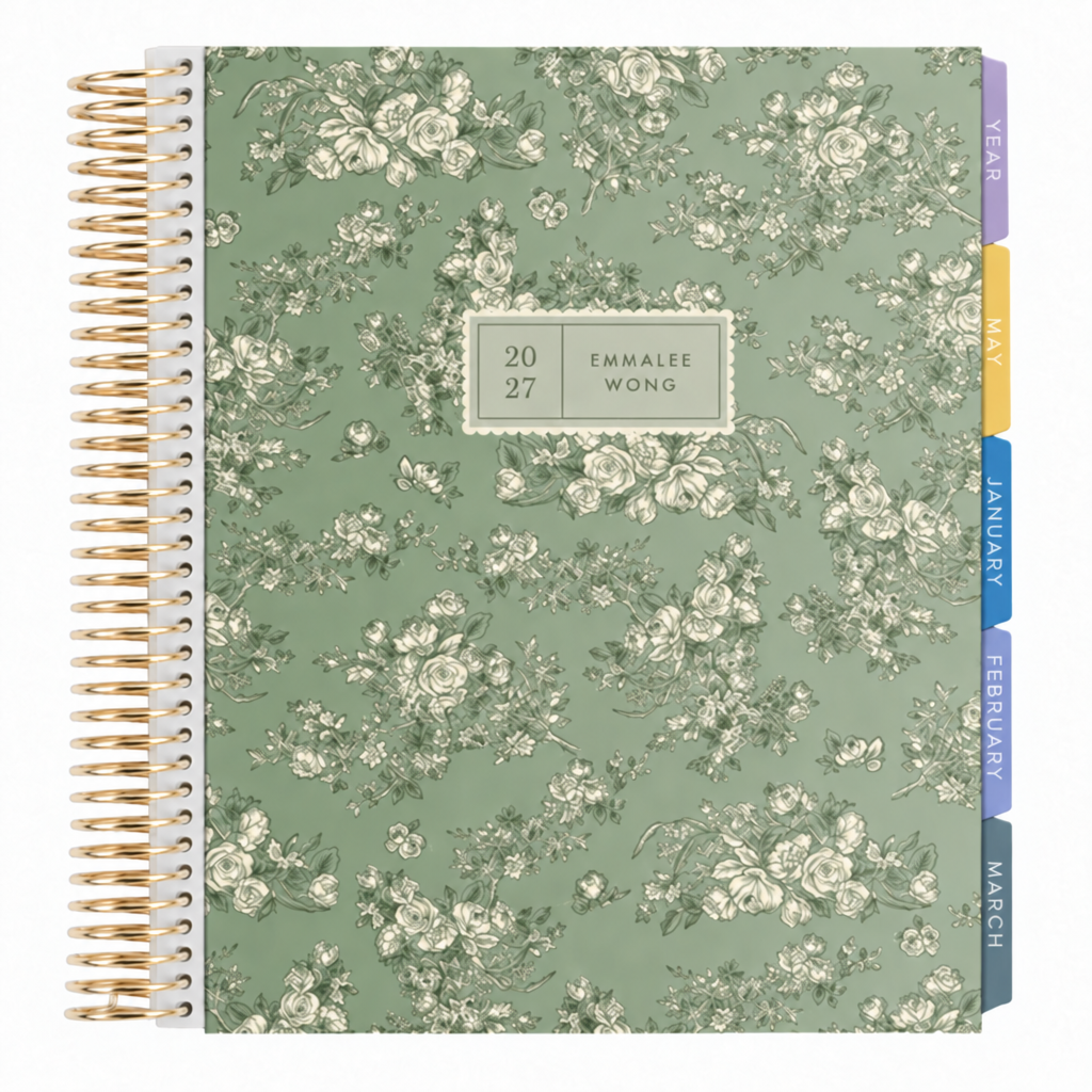 Legacy Wallpaper Fern Hourly LifePlanner™ - Gold Coil