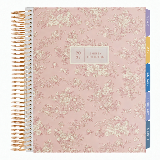 **SPECIAL ORDER** Minimal Wallpaper Quartz Vertical Planner - Jan '27 to Dec '27